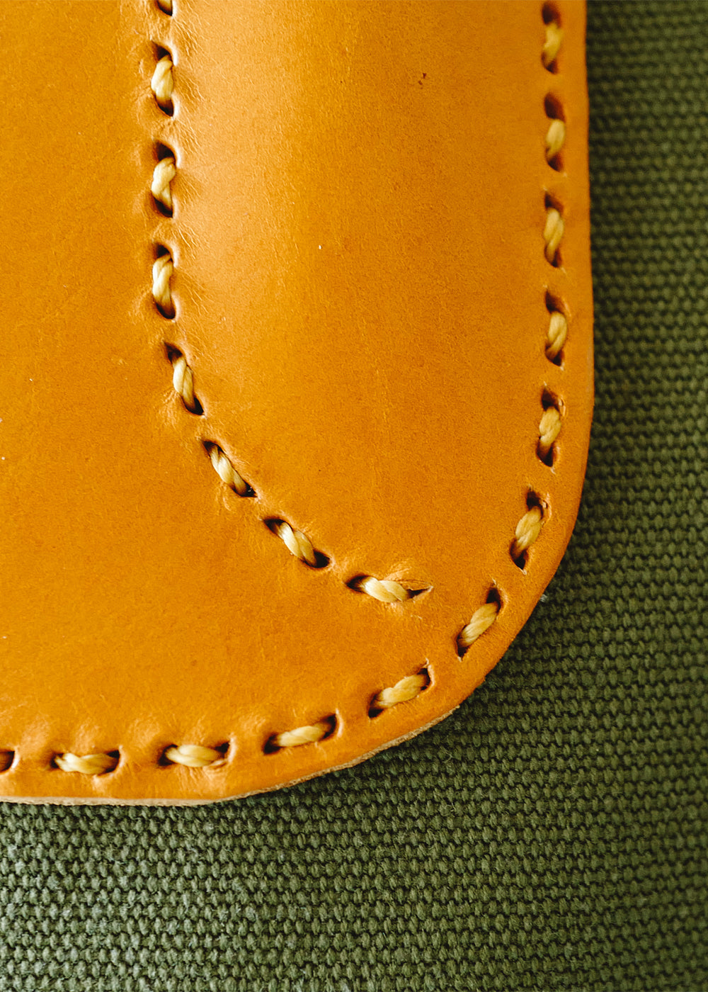 rovermfgco - 14oz Canvas Apron(Camel leather) ( 14ozキャンバスエプロン / キャメルレザー )
