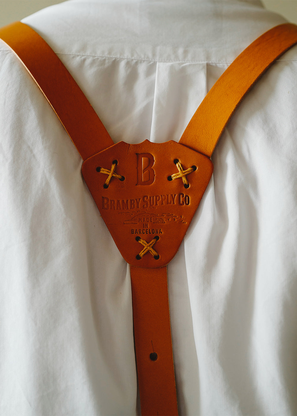 rovermfgco - 14oz Canvas Apron(Camel leather) ( 14ozキャンバスエプロン / キャメルレザー )
