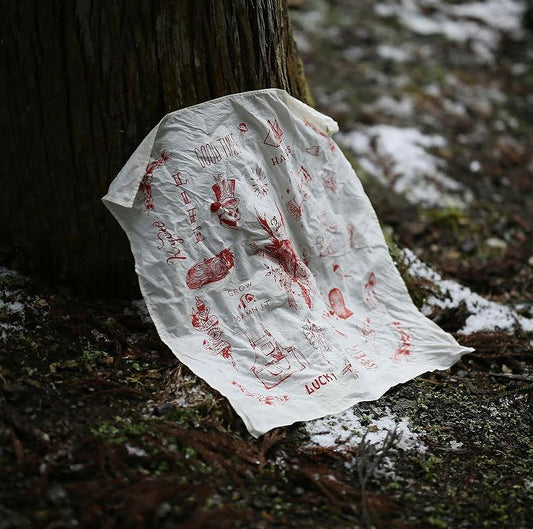 【2タイプ セット】"GREEN FINGERS" 川本 諭 Drawing Bandanna